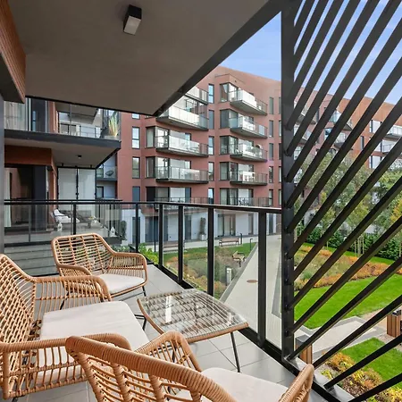 Nadmotlawie Estate Gym, Sauna & Parking By Downtown Apartments Gdansk Exterior photo